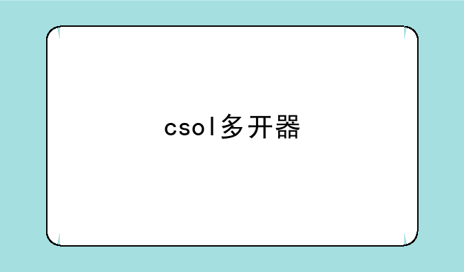 csol多开器